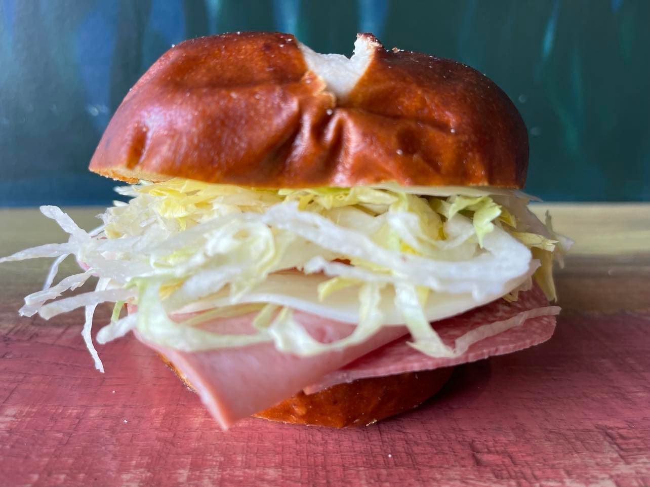 Pretzel Roll Subs at Angee B'z Subs, Hartford WI